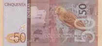 Sao Tomé-et-Principe 50 Dobras Papillons - Oiseau - 2016 (2017)
