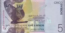 Sao Tom� und  Prinzice 5 Dobras - Butterfly - Musaranho - 2020 - UNC - P.NEW