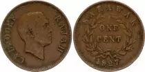 Sarawak 1 Cent Charles V Brooke  - 1927 H