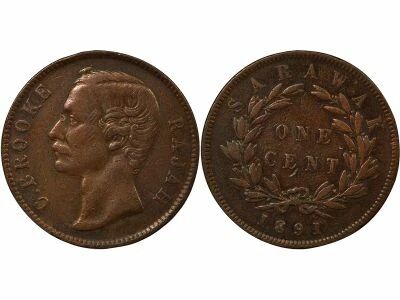 Sarawak C. A. J. Brooke - Cent - 1891