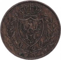 Sardaigne 5 Centesimi Armoiries - 1826