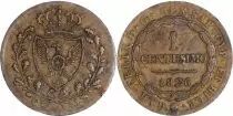 Sardinia 1 Centesimo Charles Felix - Arms -1826 P Anchor