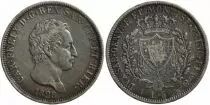 Sardinia 5 Lire Carlo Felix - Arms - 1828 L