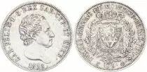Sardinia 5 Lire Carlo Felix - Arms - 1828 L Torino Silver