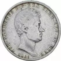 Sardinia 5 Lire Charles-Albert - Arms - 1836 P