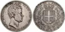 Sardinien 5 Lire Charles-Albert - Arms - 1836 P