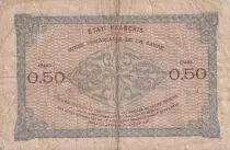 Sarre 50 Centimes - Mines Domaniales de la Sarre - Type 1920 - Série A - VF.50.01