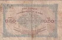 Sarre 50 Centimes - National Mines of Saarland - Type 1920 - Serial B - P.1