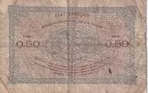 Sarre 50 Centimes - National Mines of Saarland - Type 1920 - Serial C - P.1