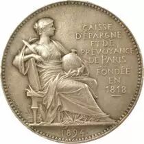 Savings and Provident Fund of Paris - Silver Token - 1894