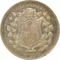 Savings Bank of Angers- Silver Token - Horn Punchmark (after 1879)