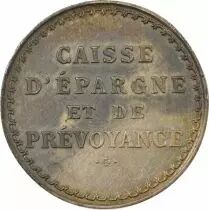 Savings Bank of La Rochelle - Silver Token - After 1880