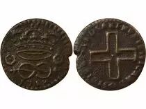 Savoyard State 2 Deniers - Duchy of Savoy - Vittorio Amedeo II - 1718