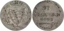 Saxe-Cobourg-Saalfeld 6 Kreuzer Arms - 1805 L