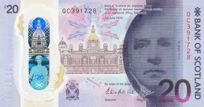 Schottland 20 Pounds Bank of Scotland -  Queensferry Crossing - Polymer - 2019 (2020)  - UNC