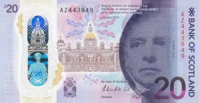 Schottland 20 Pounds Bank of Scotland - Polymer - 2019 (2020)  - UNC