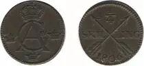 Schweden 1/4 Skilling Gustaf IV Adolf - Monogram