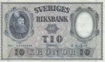 Schweden 10 Kronor - Roi Gustaf Vasa - 1957 - P.43e