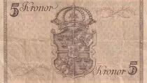 Schweden 5 Kronor - 90th anniversary of King Gustav V - 1948 - P.41a