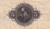 Schweden 5 Kronor - Svea - Gustav Vasa - 1942 - Serial B - P.33y