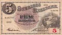 Schweden 5 Kronor - Svea - Gustav Vasa - 1952 - Serial S - P.33ai
