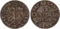 Schweiz 1 Centime, Canton de Gen&egrave;ve - 1840