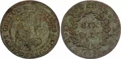 Schweiz 1 Centime, Canton de Gen�ve - 1840