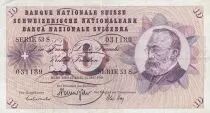 Schweiz 10 Francs - Gottfried Keller - Carnation Flowers - 15-05-1968 - Serial 53S
