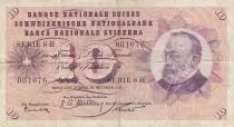 Schweiz 10 Francs - Gottfried Keller - Carnation Flowers - 20-10-1955 - Serial 6H