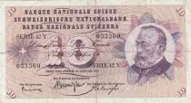 Schweiz 10 Francs - Gottfried Keller - Carnation Flowers - 21-01-1965 - Serial 42Y