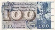Schweiz 100 Francs Child  St Martin - 28-03-1963 - Serial 40Q