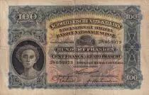 Schweiz 100 Francs Woman\'s head - 01-01-1923 - Serial 3W