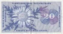 Schweiz 20 Francs - Guillaume-Henri Dufour - Silver thistle - 1954 - P.46a
