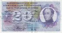 Schweiz 20 Francs - Guillaume-Henri Dufour - Silver thistle - 1970 - P.46r