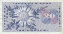Schweiz 20 Francs - Guillaume-Henri Dufour - Silver thistle - 22-12-1960 - Serial 24L