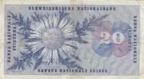 Schweiz 20 Francs - Guillaume-Henri Dufour - Silver thistle - 23-12-1959 - Serial 18O