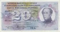 Schweiz 20 Francs - Guillaume-Henri Dufour - Silver thistle - 26-10-1961 - Serial 27Z