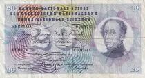 Schweiz 20 Francs, Guillaume-Henri Dufour, silver thistle - 02-04-1964 - Serial 41C