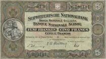 Schweiz 5 Francs - 22-02-1951 - P.11o