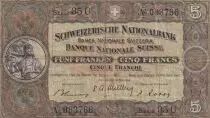 Schweiz 5 Francs William Tell - 16-10-1947 - Serial 35 U