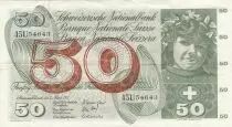 Schweiz 50 Francs - Apple Harvesting Scene - 07-03-1973 - Serial 45U