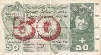 Schweiz 50 Francs - Apple Harvesting Scene - 30-06-1967 - Serial 23N