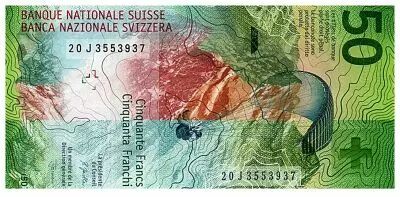 Schweiz 50 Francs - Flower - Mountains - 2015