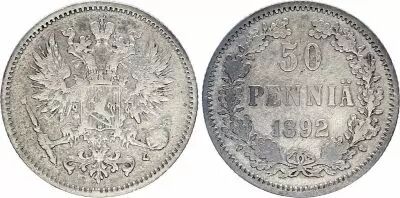 Schweiz 50 Pennia,  Alexandre II - 1892