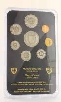 Schweiz UNC set of  8 coins - 1 centime to 5 Francs - Berne - 1992