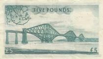 Scotland 5 Pounds - Coat of Arms - Forth Bridge - 01-11-1957 - Series A
