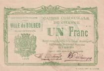 Seine-Maritime Bon de 1 Franc - Caisse Communale de Change - Ville de Bolbec - Seine-Inf&eacute;rieure 1917
