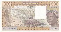 Senegal 1000 Francs - Woman - 1990 - Letter K (Senegal) - Serial V.023 - P.707Ki