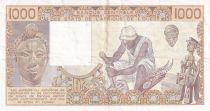 Senegal 1000 Francs - Woman - 1990 - Letter K (Senegal) - Serial V.023 - P.707Ki