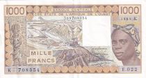 Sénégal 1000 Francs femme 1989 K - Sénégal - Série E.022